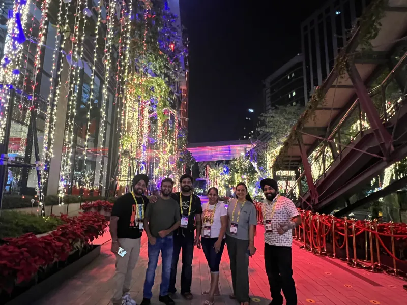 UIUX Studio team at an evening conference event