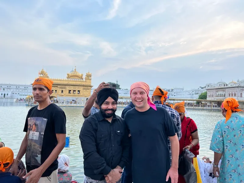 UIUX Studio team members visiting the Golden Temple in Amritsar