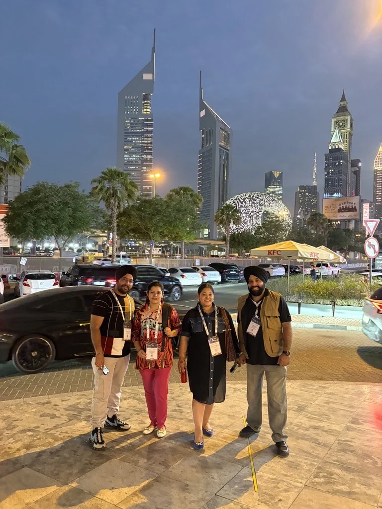 UIUX Studio team members at a conference in Dubai