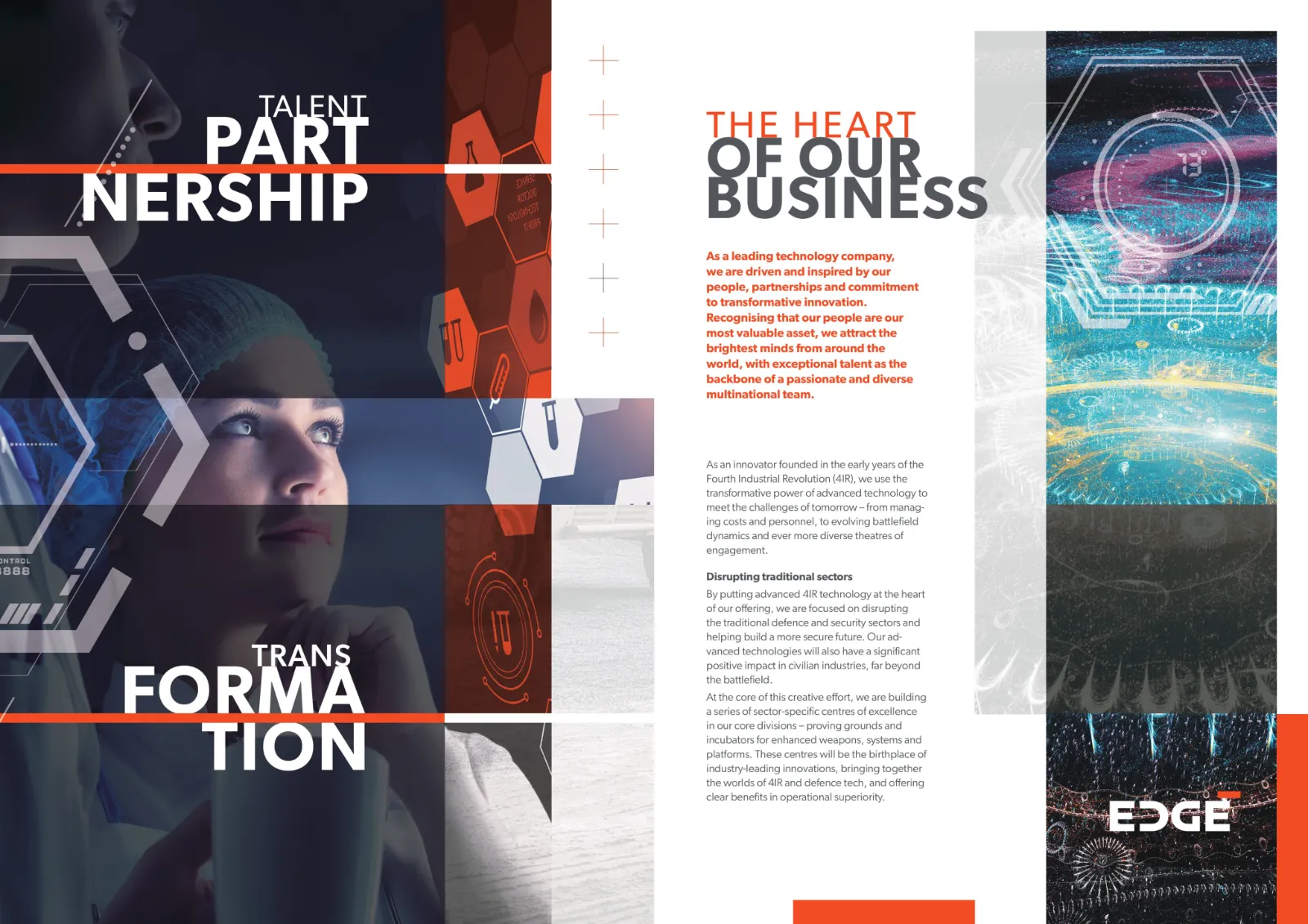 Interface direction: talent, partnership and transformation spread